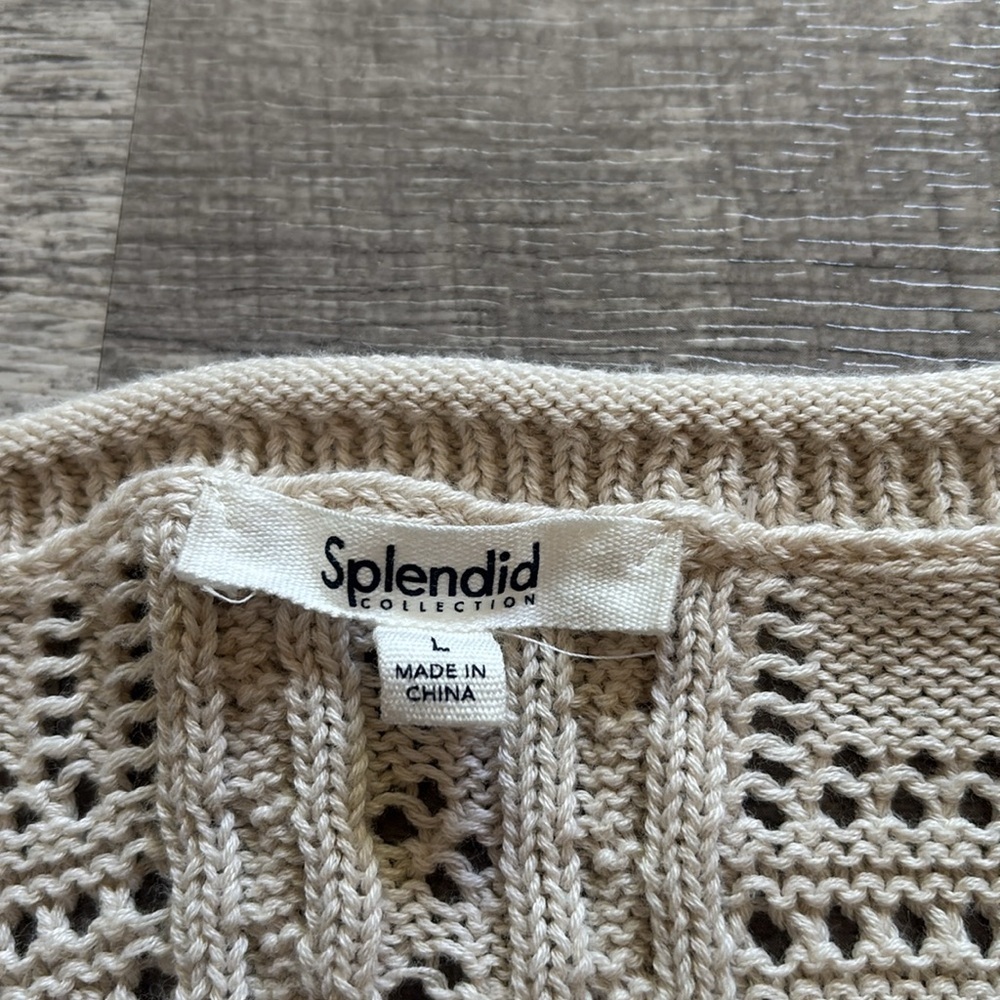 Splendid Kimi Long-Sleeve Crochet Dress - Picture 7 of 8